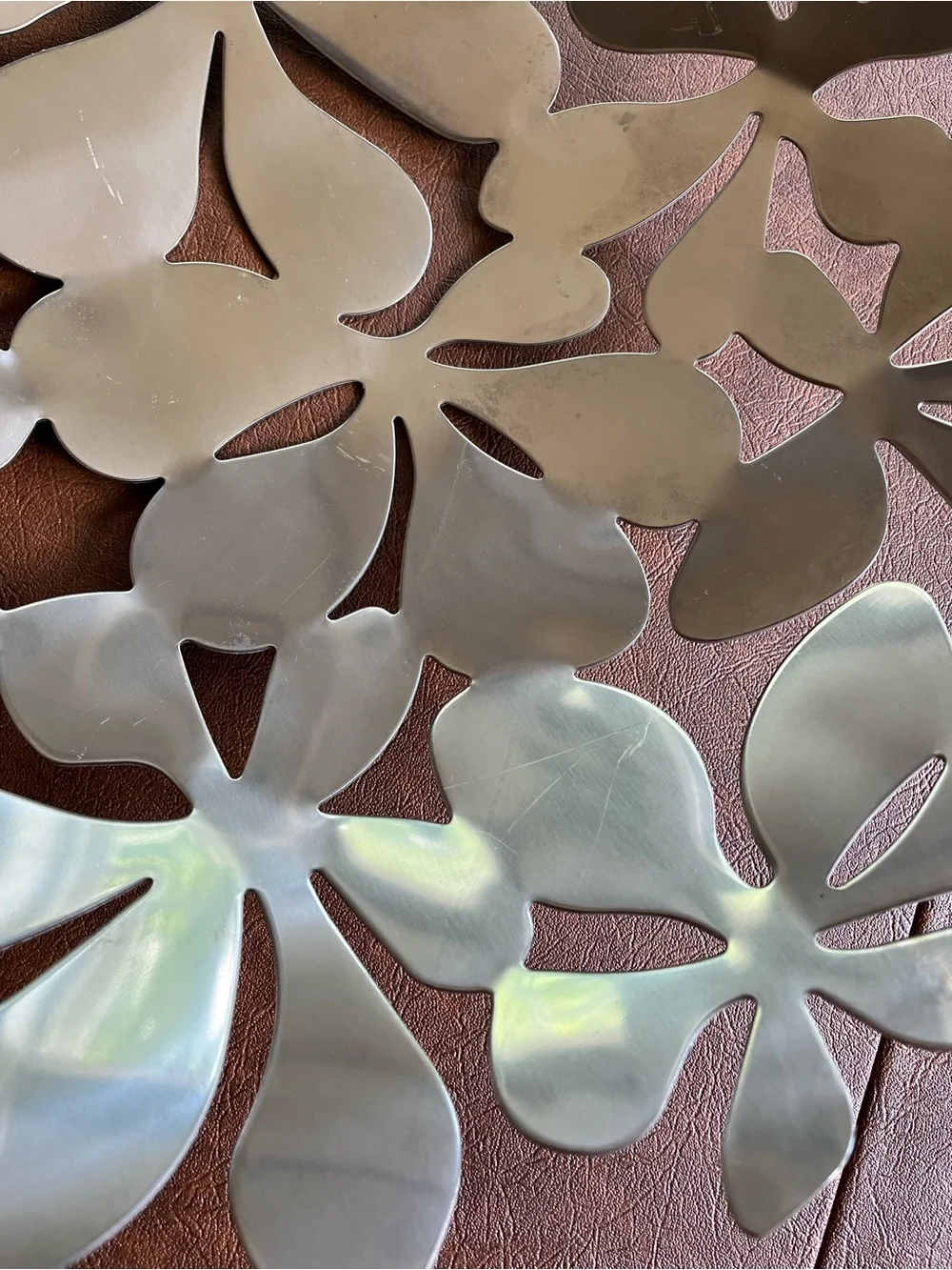 Monika Mulder stainless steel flower fruit bowl